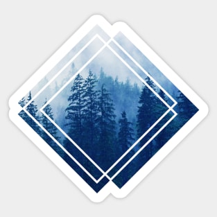 Geometric nature - Rhombus Sticker